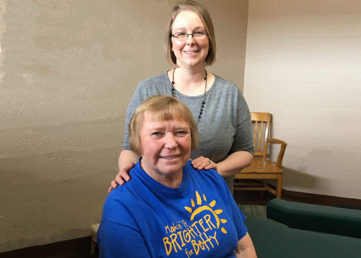 Dr. Jenny with patient at Spring Grove Family Chiropractic